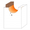 Fréza zaoblovací čelní vypouklá SK  R8,0    15,8x50,8/  9,5  d=8mm, B16