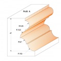 Fréza multiprofilová SK  55,6x47,0  Profil A  d=12mm, B12,7