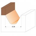 Fréza na V-drážku SK  60°  28,0x19,0  d=12mm, B=28