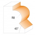 Fréza na okrasné rámy SK  45°  R8,0  36,0/22,0x25,0  d=8mm