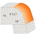 Fréza zaoblovací na Corian SK R12,7/15°  50,8x25,4  d=12mm