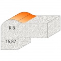 Fréza profilová čelní na hrany CORIAN SK R8,0  25,4x12,7  d=12mm