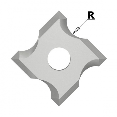 N034 Žiletka tvrdokovová radiusová - R 1,0 mm