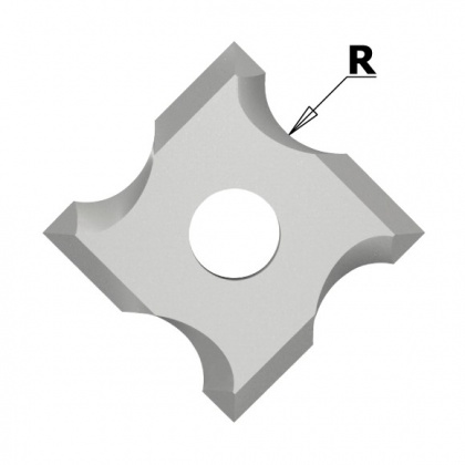 N034 Žiletka tvrdokovová radiusová - R 1,5 mm