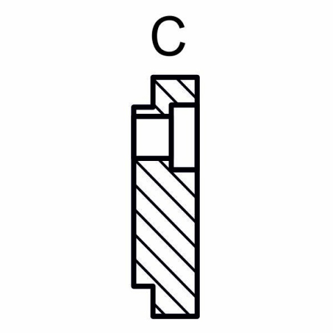 Příchytka pro trn CNC 30mm, typ C vnější