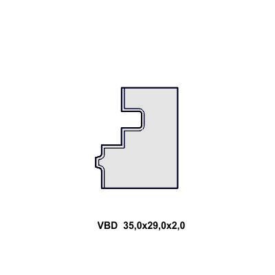 VBD 35,0x29,0x2,0 pro sadu na dveřní zárubně 49104