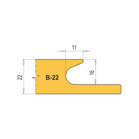 VBD B22-CNC na nábytkové úchytky (1 ks)
