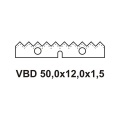 VBD na frézu spárovací  F621-125, 50,0x12,0x1,5
