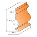 Fréza multiprofilová SK  27,0x41,0  d=12mm, B12,7