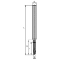 Fréza jednobřitá SK pro plastová okna   6x40/80   d=6mm
