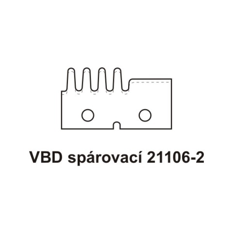 VBD pro frézu na obloukové segmenty 21106-2 (horní)