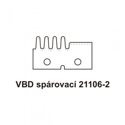 VBD pro frézu na obloukové segmenty 21106-2 (horní)
