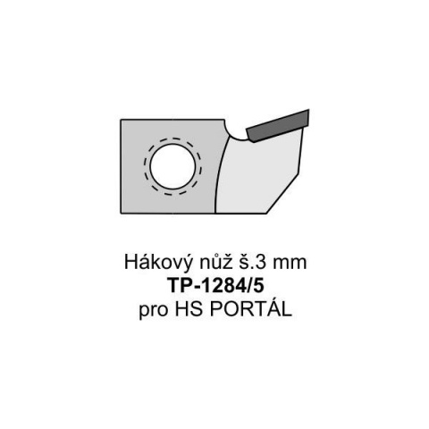 Hákový nůž š.3 mm TP-1284/5 pro HS PORTÁL (pár)