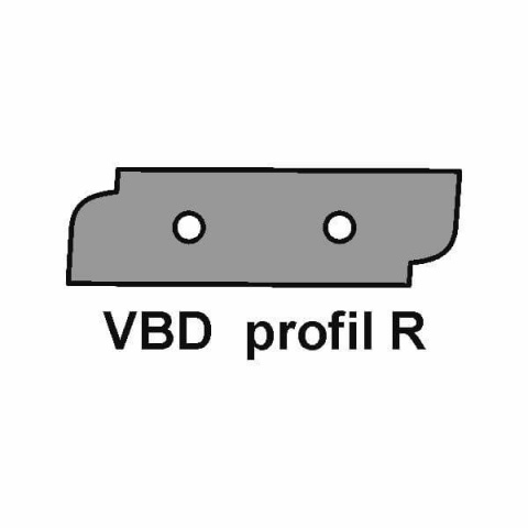 VBD pro frézu na výplně dvířek VP-45 - Profil R, R-spodní braní