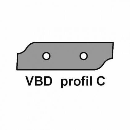 VBD pro frézu na výplně dvířek VP-45 - Profil C, R-spodní braní