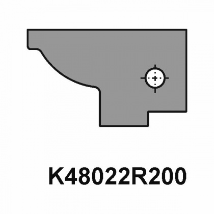 VBD do sady fréz na dveře - dlouhý čep K48022R200