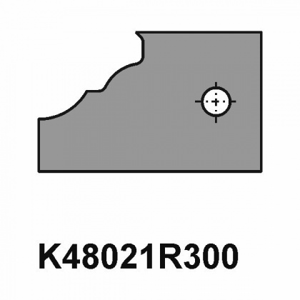 VBD do sady fréz na dveře - dlouhý čep K48021R300