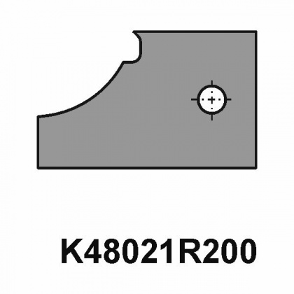 VBD do sady fréz na dveře - dlouhý čep K48021R200