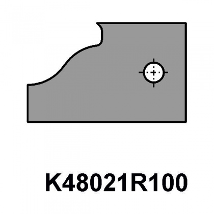 VBD do sady fréz na dveře - dlouhý čep K48021R100