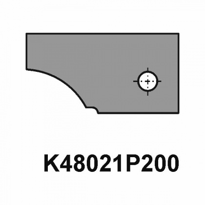 VBD do sady fréz na dveře - dlouhý čep K48021P200